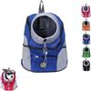 Giurui Zaino per cani, zaino estivo per cani, zaino per cani di taglia grande, zaino per cani da trekking (blu, M)