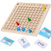 ZUNIPLEX Tabelline per Bambini Montessori,1x1 gioco di apprendimento, moltiplicazione montessoriana in legno,tavola di moltiplicazione per la scuola primaria,tavola di moltiplicazione in legno