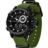kieyeeno Militare Digitale Orologio Uomo Sportivo, 30M Impermeabile Cronografo Orologio da Polso, Automatico data Luminoso Movimento Giapponese Orologio Nero