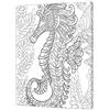 Pintcolor 7169.0 Telaio con Tela Stampata da Colorare, Legno di Abete/Cotone, Bianco/Nero, 40x50x3.5 cm , 100% Made in Italy