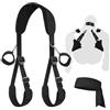 Warkart BDSM Donna Sex Toys per Coppie & Uomo- Bondage Kit Giochi Erotici Toy con Cinghie per le Gambe Staccabili, Benda Maschera, Sadomaso Manette Sexyshop Nere Oggetti Coppia con Contrmm per Adulti & Lui