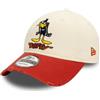 New Era Daffy Duck Berretto Cappello Berretto da Baseball Looney Tunes Anatra Regolabile destrutturato Beige Rosso