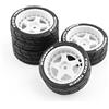 LICHIFIT 4 pz/1 Set Drift Mozzo Ruota Pneumatico RC Pneumatici per HPI per KYOSHO per Tamiya 1:10WRC TT02 XV01 RC Auto Modifica Parti di Aggiornamento