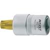 Hazet 992-T45 Inserto Chiave a Bussola per Giravite Torx, Oro, Attacco Quadro, Cavo, 12.5 mm 1/2 di Pollice