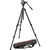 Manfrotto MVH500AH Testa Video con Base Piatta, Livellamento in Carbonio, Nero