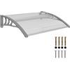 Outsunny Tettoia in Policarbonato Anti-UV da Esterno per Porte e Finestre, 100x80cm|Aosom