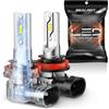 SEALIGHT H11 LED Fog Light,12000LM 6500K H8 H9 H16 600% Brightness, Mini Size 1:1 100%, Suitable for Trucks, Cars, MotorcyclesAnabbaglianti e Abbaglianti Luminosi, Sostituisce Lampade Alogene, 2 Pezzi
