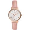 Fossil Orologio Daisy 3 lancette da donna, movimento al quarzo, cassa in acciaio inossidabile oro rosa 34 mm con cinturino in pelle, ES4794