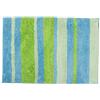 Interdesign 18981EU - Tappeto Stripz in microfibra, 60 x 90 cm, colore blu/verde