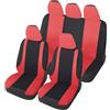 Auto Accessori Lupex - Copri sedili Auto Universali LS10 | Colore Rosso | Set Anteriori e Posteriori | Poliestere | No Suv