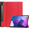 Kepuch Custer Cover per Lenovo Tab P12 PRO TB-Q706F 12.6,PU-Pelle Case Custodia per Lenovo Tab P12 PRO TB-Q706F 12.6 - Rosso