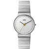Braun Ladies BN0211 Classic Slim Watch with White Dial and Silver Stainless Steel Bracelet