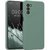 kwmobile Cover per Motorola Moto G52 / Moto G82 5G Custodia - Back Case per Smartphone in Silicone TPU - Protezione Gommata - verde militare