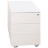 Kubo Cassettiera in metallo KUBO 3 con ruote - 40x59x54 cm bianco 3903 B