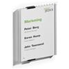 Durable Targhe DURABLE INFO SIGN alluminio/acrilico trasparente/argento metallizzato 149x210,5 mm - 480323