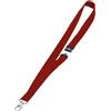 Durable Cordoncino per portabadge DURABLE tessuto rosso 20 mm x 44 cm conf. 10 - 813703