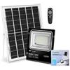 Aigostar Faretto a LED da esterno con pannello solare nero Aigostar 100 W B10202H5O