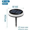 Aigostar Faretto segnapassi LED da esterno con pannello solare e sensore crepuscolare Aigostar luce RGB - B10201AQ6