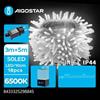 Aigostar Catena luminosa per interni ed esterni a basso voltaggio Aigostar luce fredda 6500 K 5 m 50 led - 298845