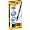 Bic Marcatori per lavagne bianche BIC Velleda Liquid Ink Pocket punta conica 4,2 mm assortiti astuccio da 4 - 902094