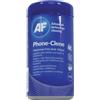 AF International Salviette detergenti AF International Phone-Clene Barattolo da 100 salviette - APHC100T