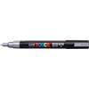 Uni Posca Marcatore a tempera POSCA Uni-Ball punta tonda 0,9-1,3 mm argento M PC3M ARG