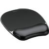 Fellowes Tappetino mouse con poggiapolsi FELLOWES Crystal Gel nero 20,2 x 23,5 x 2,5 cm - 9112101