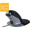 Fellowes Mouse verticale FELLOWES Penguin® grande con filo grigio/nero 9894401