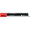 Staedtler Marcatore punta a scalpello Staedtler Lumocolor permanent marker 350 2-5 mm rosso - 350-2