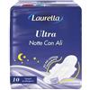 Laurella Assorbenti Ultra notte con ali Laurella conf. 10 pezzi - 01013.1