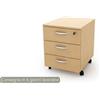 Artexport Cassettiera a 3 cassetti su ruote 17020 41x50xH.52,2 cm Artexport faggio 17020/66/3T