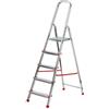 Gierre Scala in alluminio Scalamìa rinforzata Gierre 5 gradini - 0.46x1.06xH.1.63 m AL150