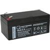 Quality Batteries Batteria di ricambio RBC47 AGM 3.4Ah per sistemi UPS di APC 12V 3.4Ah