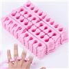 Esenlong 50 separatori per dita dei piedi, in morbida spugna, per nail art, manicure e pedicure, colore: rosa