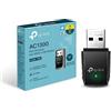 Tp-Link Archer T3U Adattatore Usb Scheda Di Rete, Wireless Dual-Band 1300 Mbps, ‎Porta Usb 3.0, Installazione Semplice, Wpa3, Windows 11/10/8.1/8/7, Mac OS 10.15 e versioni precedenti, Nero