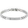 Breil Gioiello TJ2399 collezione BLACK DIAMOND, BRACCIALI da UOMO in ACCIAIO colore ARGENTO misura 22,5 con CRISTALLO