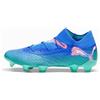 PUMA Scarpe da calcio FUTURE 7 ULTIMATE FG/AG, Blu/Verde/Bianco/Altro