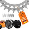 ROBO CLAWS Spikes - Rasaerba per robot da tosaerba, miglioramento della trazione per Worx Landroid S e M, 3 mm, prodotto in Germania