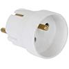 Debflex 701100 - Adattatore Francia-Germania 2P+T 10/16A, colore: Bianco