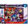 Ravensburger - Puzzles XXL Sonic Prime | Puzzle Bambini 6 Anni In Su | Puzzle Ravensburger 100 Pezzi | Giochi Per Bambini 36 X 49 Cm | Regalo Bambino 6 Anni O Più