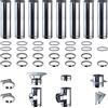 Brico Kit Kit Fumi Diametro 80 Mono Parete in Acciaio Inox, Altezza 8,17m, Kit scarico fumi per Stufa a Pellet e Legna, Caldaie, Camini | Brico Kit