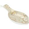THUN - Poggia Mestoli Decorato con Farfalle e Fiori - Accessori Cucina - Linea Elegance - Porcellana - 23,8 x 12 x 3 h cm