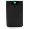 CoolBox DeepCase - Custodia esterna per hard disk da 2,5, con design gamer, USB3.0 con supporto UASP, compatibile con HDD e SSD SATAI/II/III, montaggio senza viti. Nero