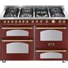 Lofra Cucina RR126SMFET+MFT/2AEO Dolce Vita Rosso Burgundy 120X60 - Garanzia Italia