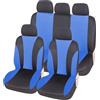 Auto Accessori Lupex - Copri sedili Auto Universali LS06 | Colore Blu | Set Anteriori e Posteriori | Poliestere | No Suv