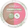 Deborah - Terra & Fard Formula Pura, con materie prime Biologiche e Vegane - Scalda il colorito e dona un finish radioso- Ideale per pelli sensibili - Colore n.4 Dark, 9 gr