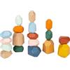 Small Foot, Colori di Tendenza, per motricità fine, 12226 d'equilibrio in Legno Safari, 18 Pietre, Giocattolo Montessori per Bambini, dai 3 Anni, Multicolore