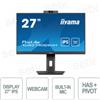 IIYAMA XUB2790QSUH-B1 - Monitor Desktop IIYAMA 27 IPS LED con webcam e microfono