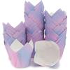 La Llareta 100 Pezzi Tulip Pirottini per Muffin - Carta Resistente All'olio per Cupcake - Ideali per Cottura di Torte, Matrimoni, Compleanni, Feste