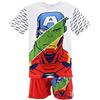 Marvel Avengers Pigiama per Ragazzo, Maglietta e Pantaloncini Set 2 Pezzi per Bambino, Morbido Cotone, Taglie 10 Anni - Bianco